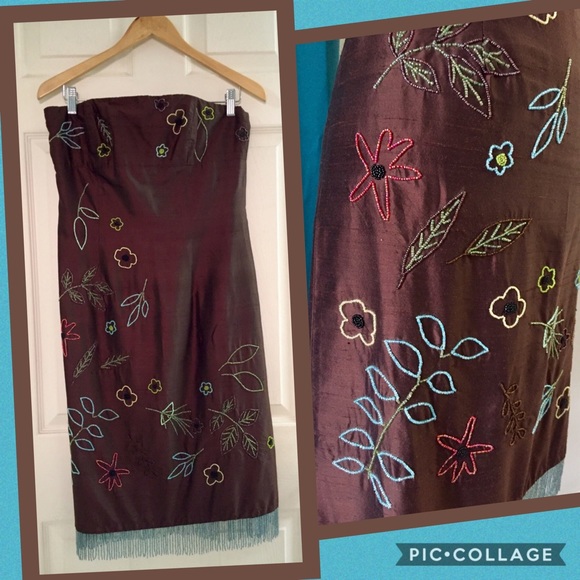 🆕 NICOLE MILLER beaded SILK dress! - Picture 13 of 13